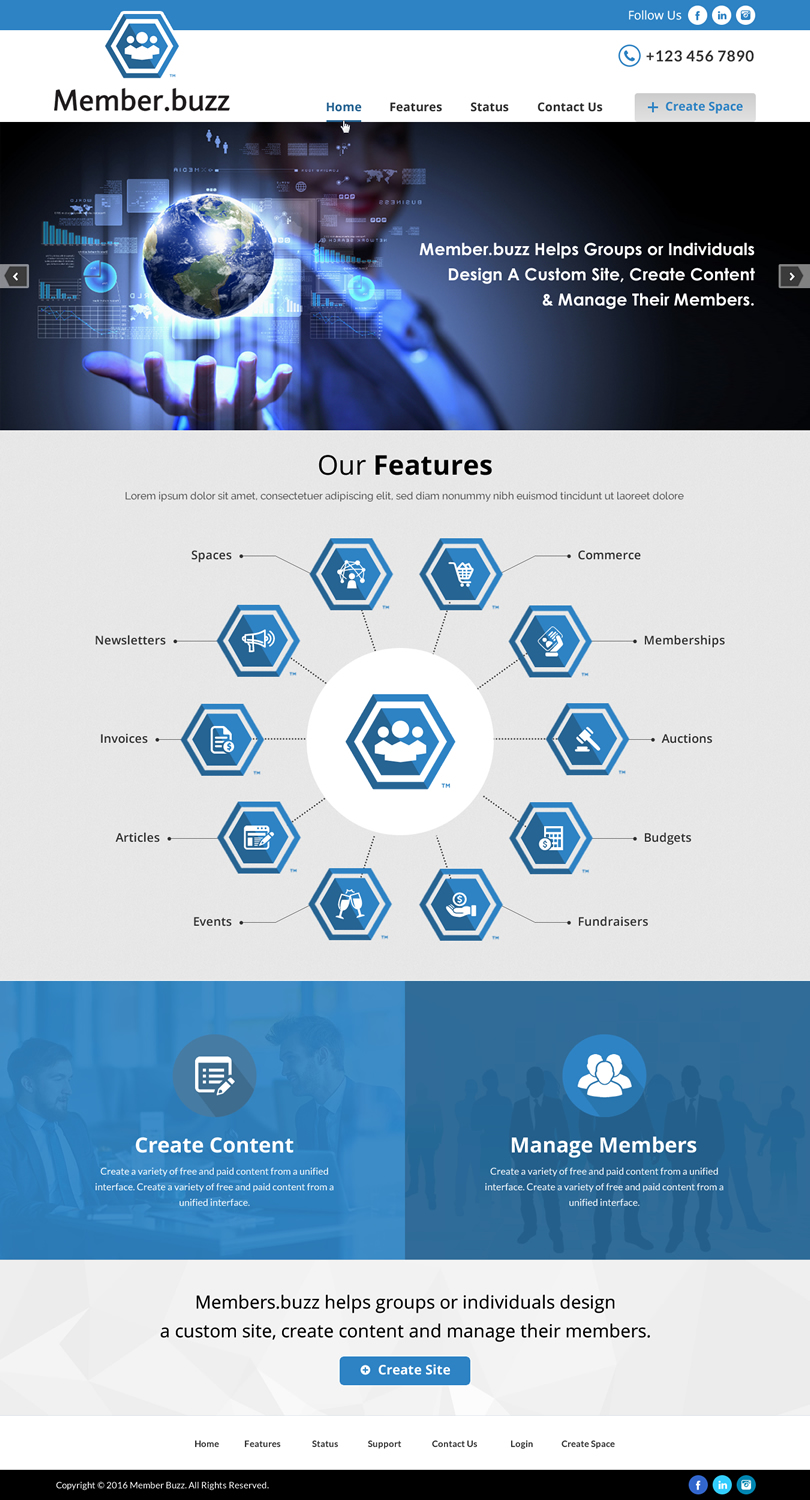 Web Design by Sbss for Member.buzz | Design #11126939