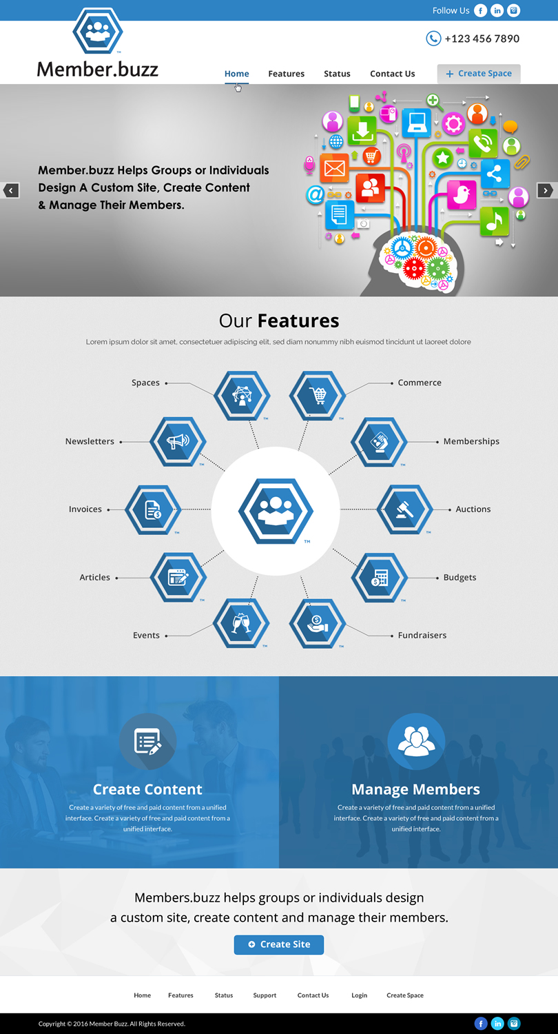 Web Design by Sbss for Member.buzz | Design #11126940