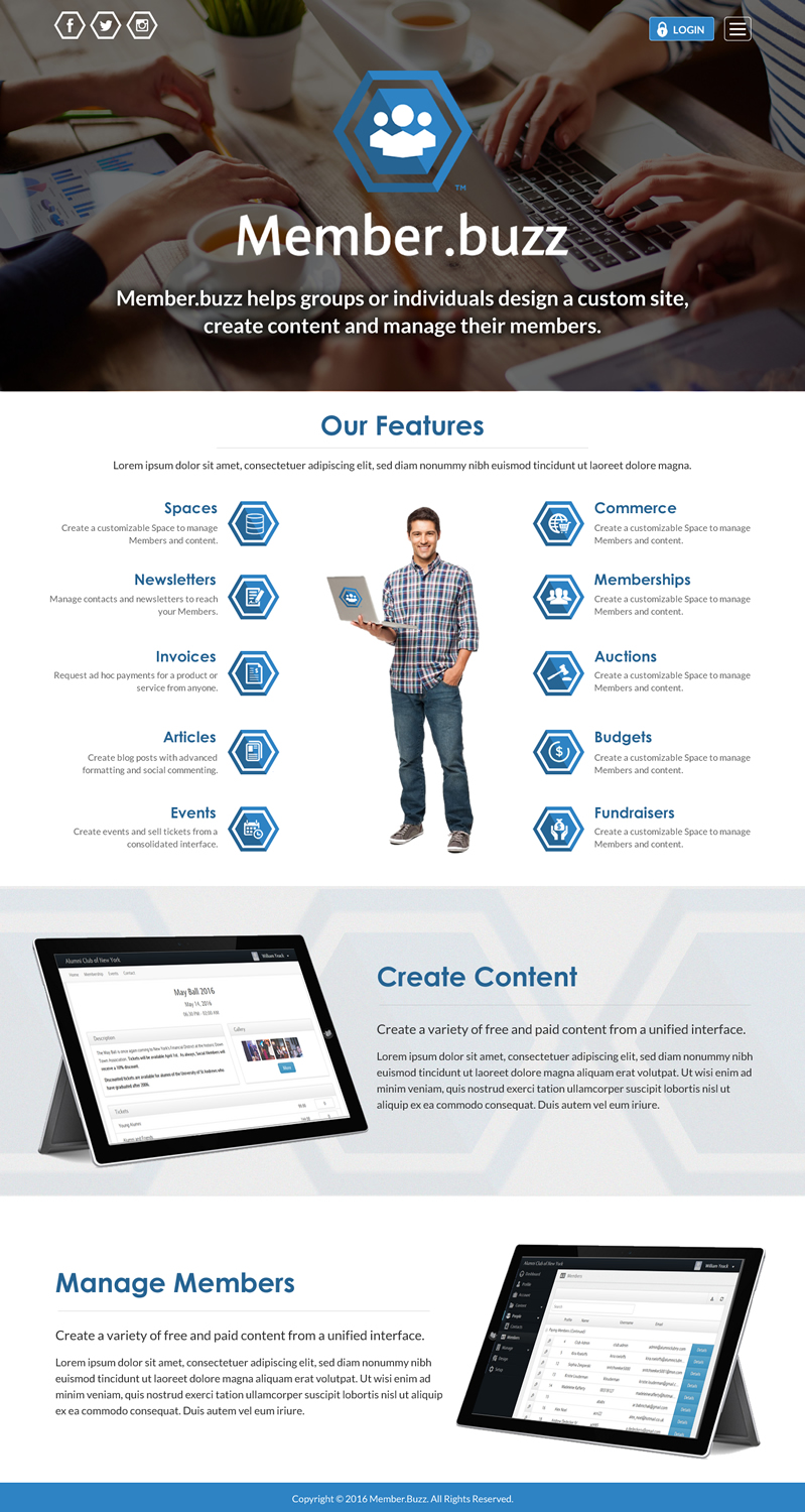 Web Design by Sbss for Member.buzz | Design #11126941