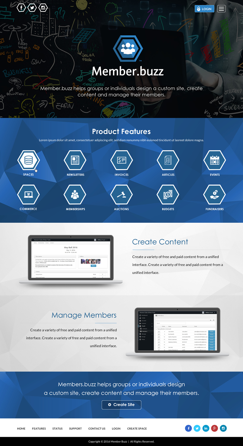 Web Design by Sbss for Member.buzz | Design #11135994
