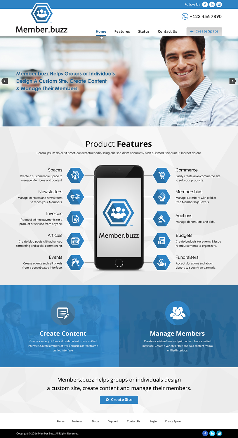 Web Design by Sbss for Member.buzz | Design #11147835