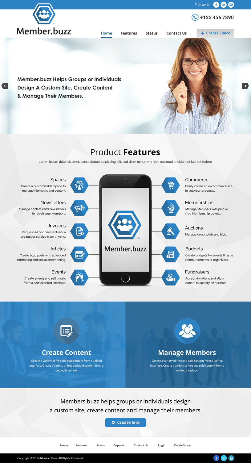 Web Design by Sbss for Member.buzz | Design #11147838