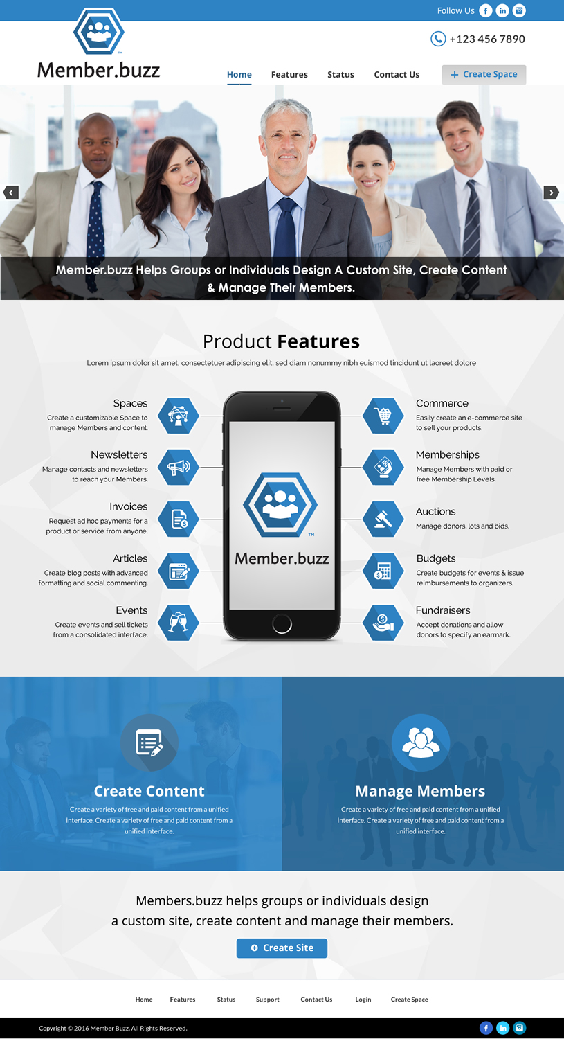 Web Design by Sbss for Member.buzz | Design #11147839