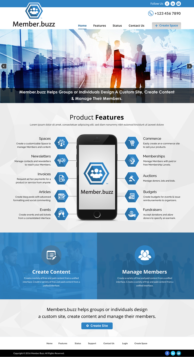 Web Design by Sbss for Member.buzz | Design #11147842