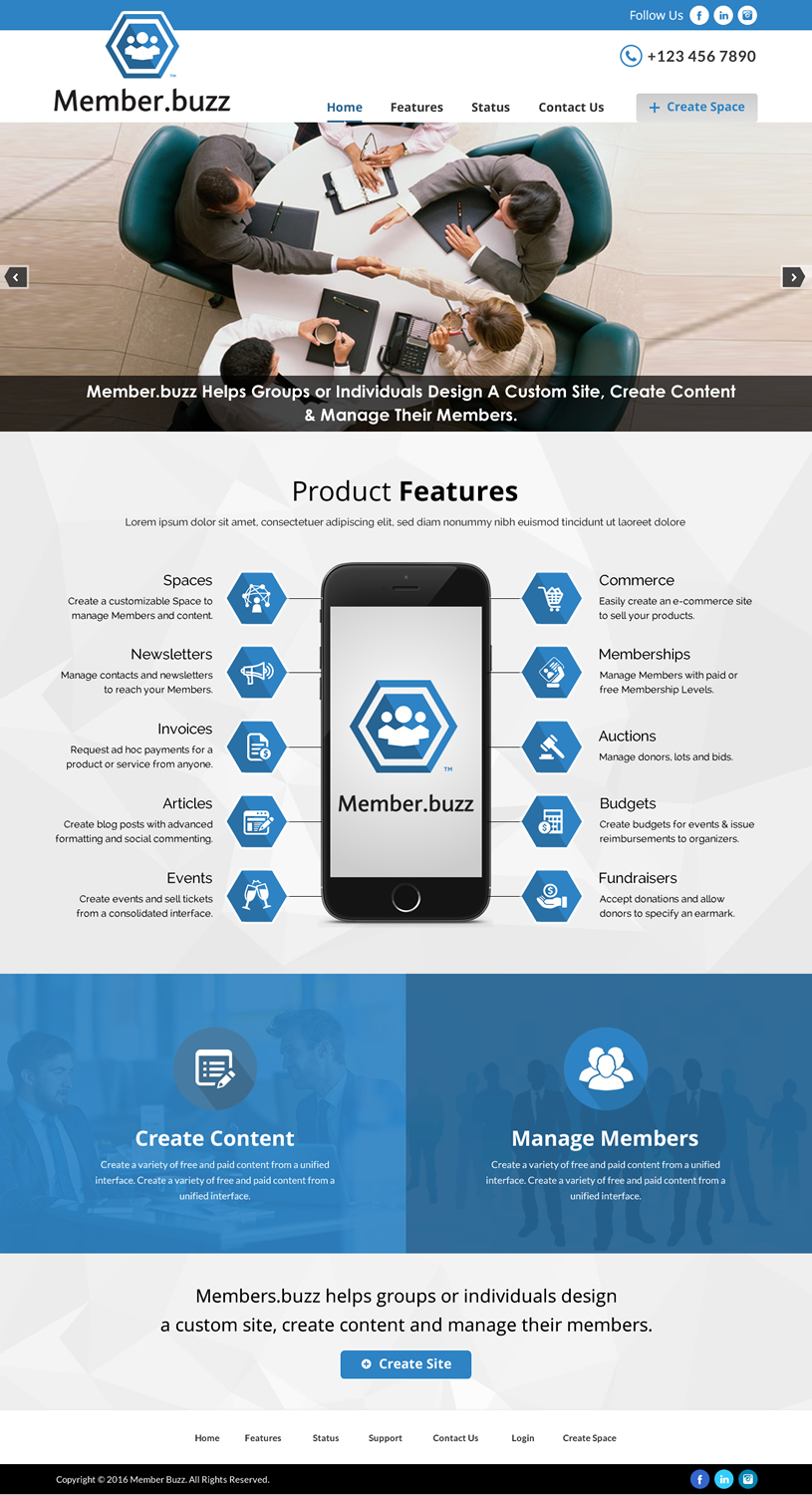 Web Design by Sbss for Member.buzz | Design #11147843