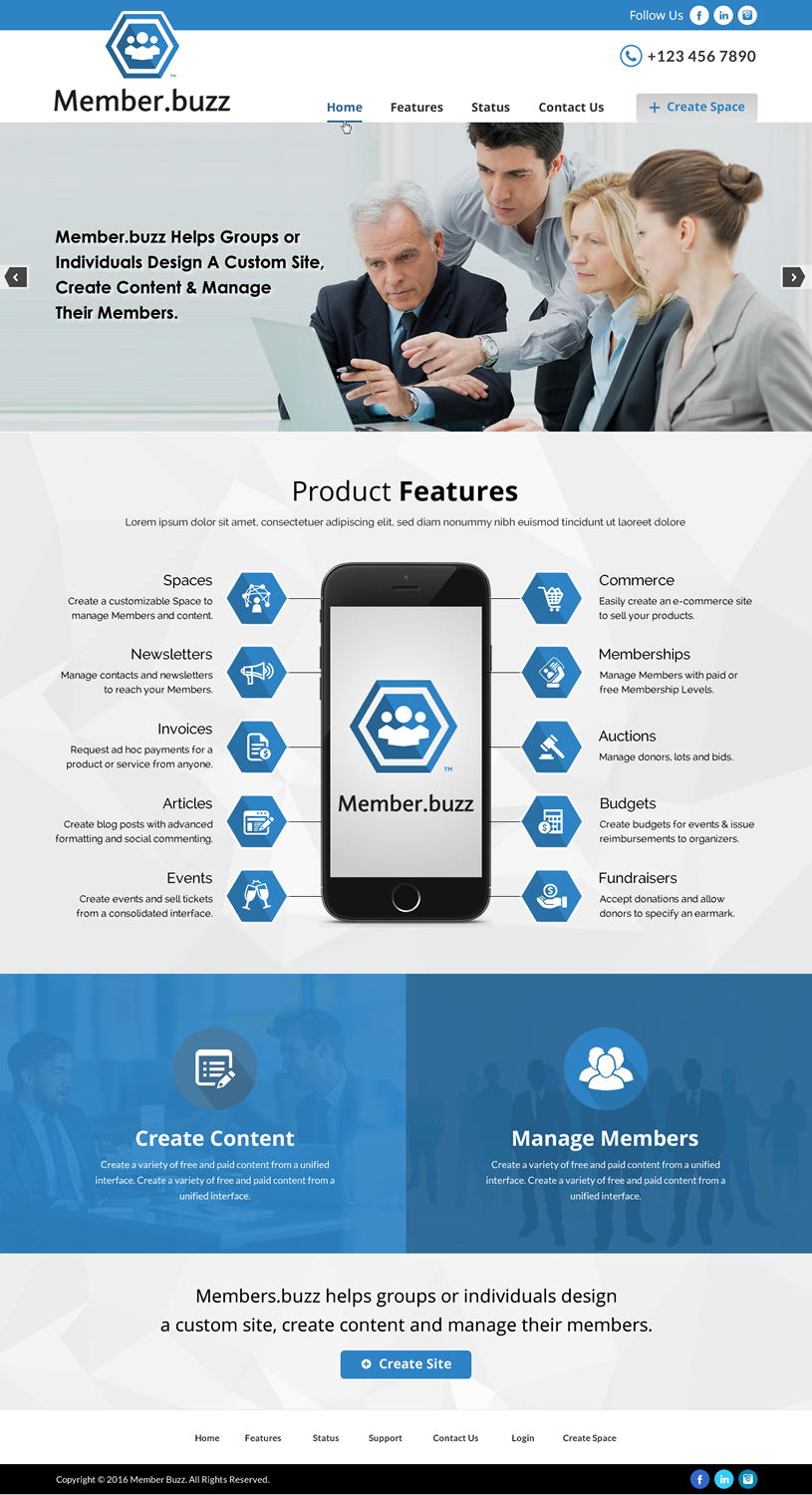 Web-Design von Sbss für Member.buzz | Design #11149740