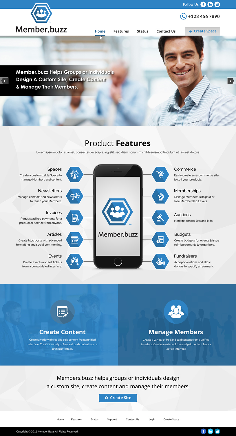 Web-Design von Sbss für Member.buzz | Design #11149741