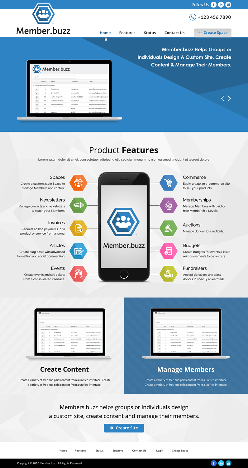 Web Design by Sbss for Member.buzz | Design #11171517