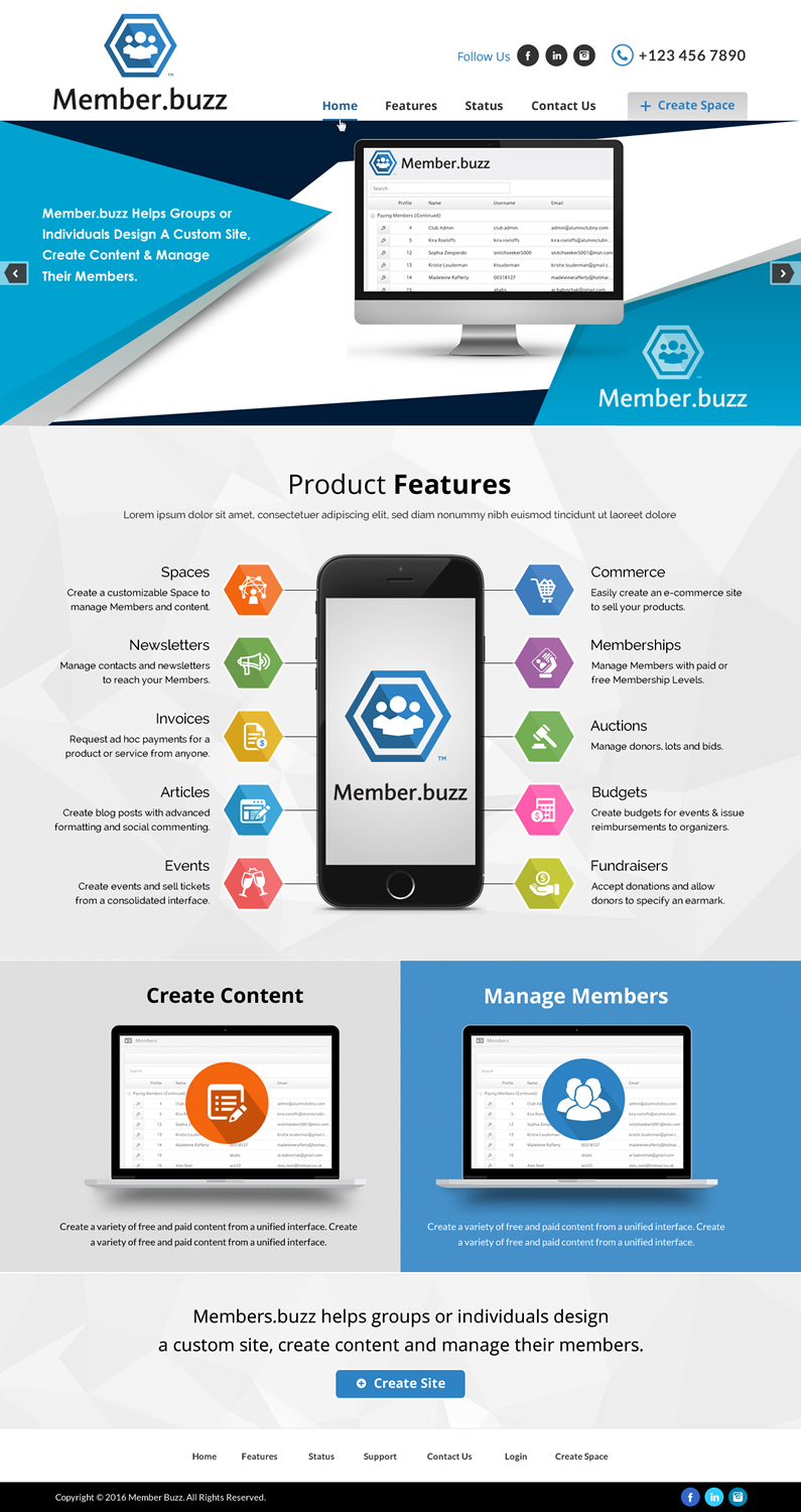 Web-Design von Sbss für Member.buzz | Design #11178237