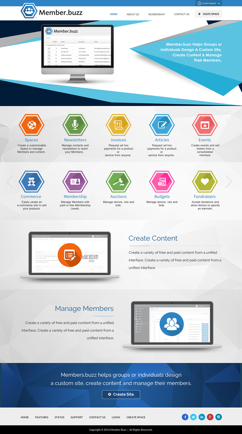 Web Design by Sbss for Member.buzz | Design #11179617