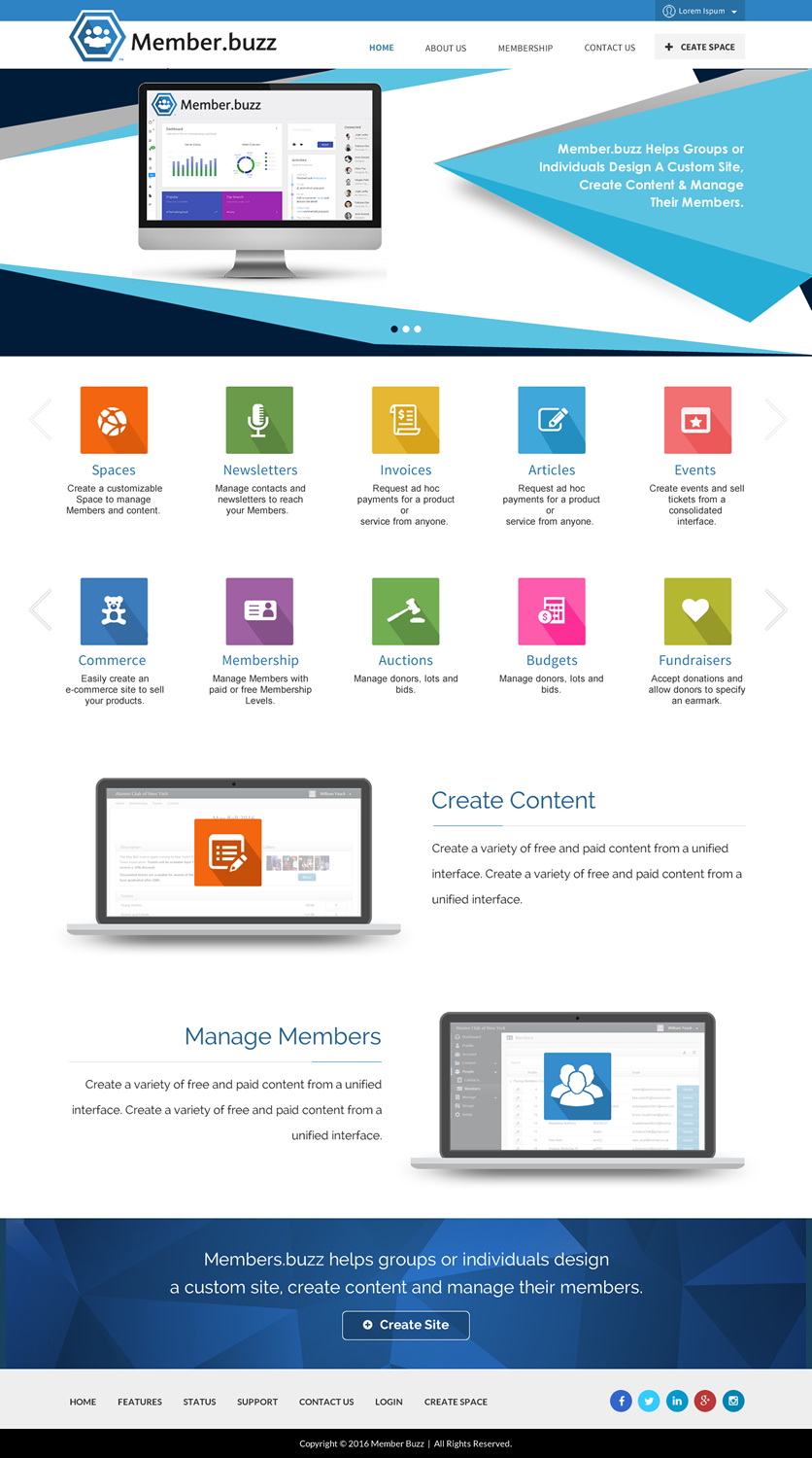 Web Design by Sbss for Member.buzz | Design #11240628