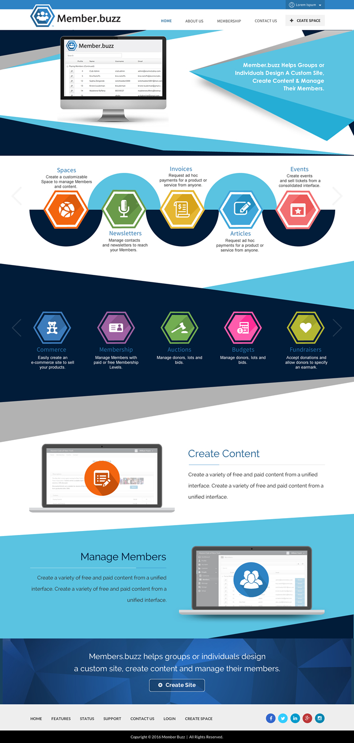 Web Design by Sbss for Member.buzz | Design #11240629