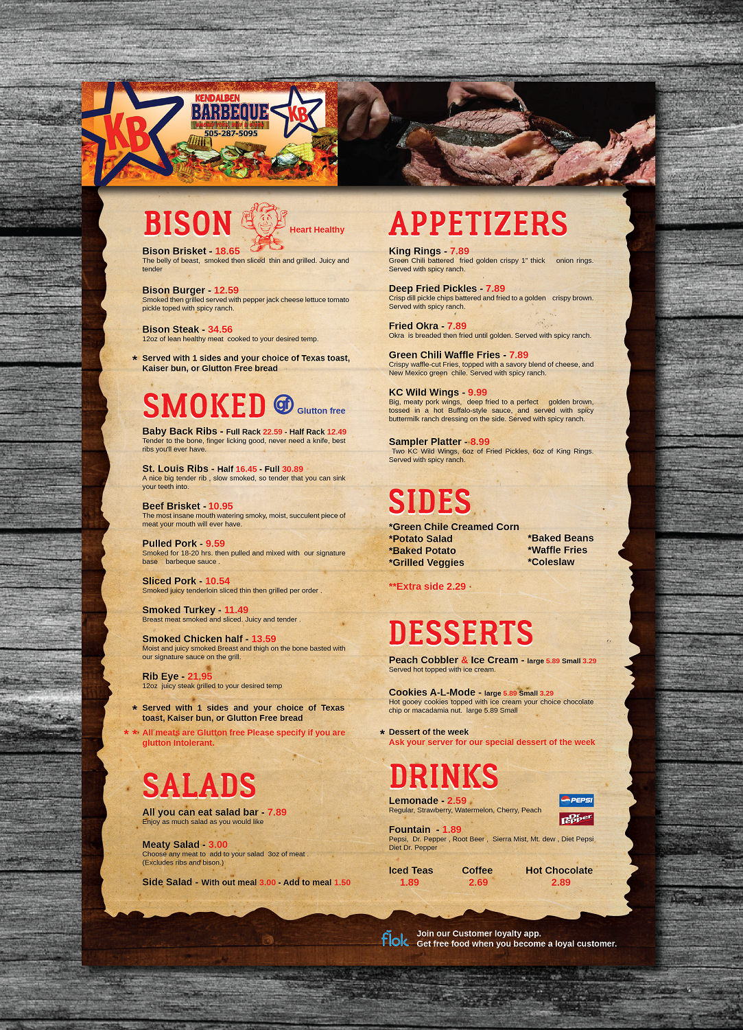 Menu Design by Iwana Ioana for KendalBen Barbeque | Design #11158892