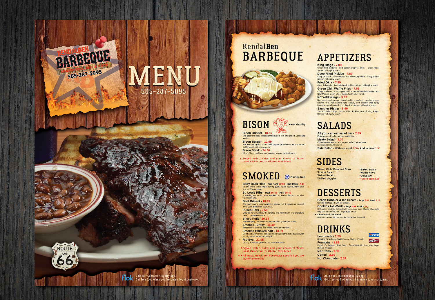 Menu Design by Iwana Ioana for KendalBen Barbeque | Design #11161023