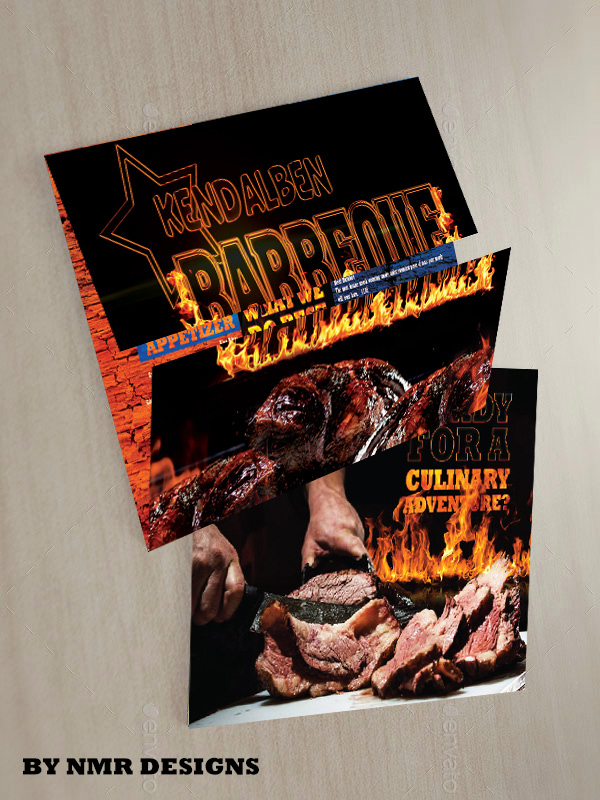 Menu Design by Nic M Rayce for KendalBen Barbeque | Design #11156124