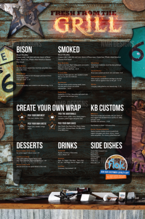 FREE BBQ for life if you win our business with your creative menu design 