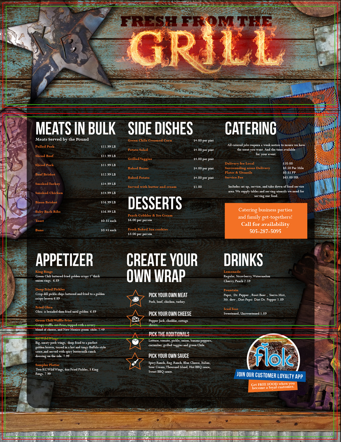 Menu Design by Nic M Rayce for KendalBen Barbeque | Design #11301876