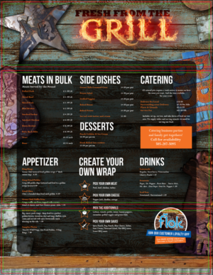 Menu Design by Nic M Rayce for KendalBen Barbeque | Design: #11301876