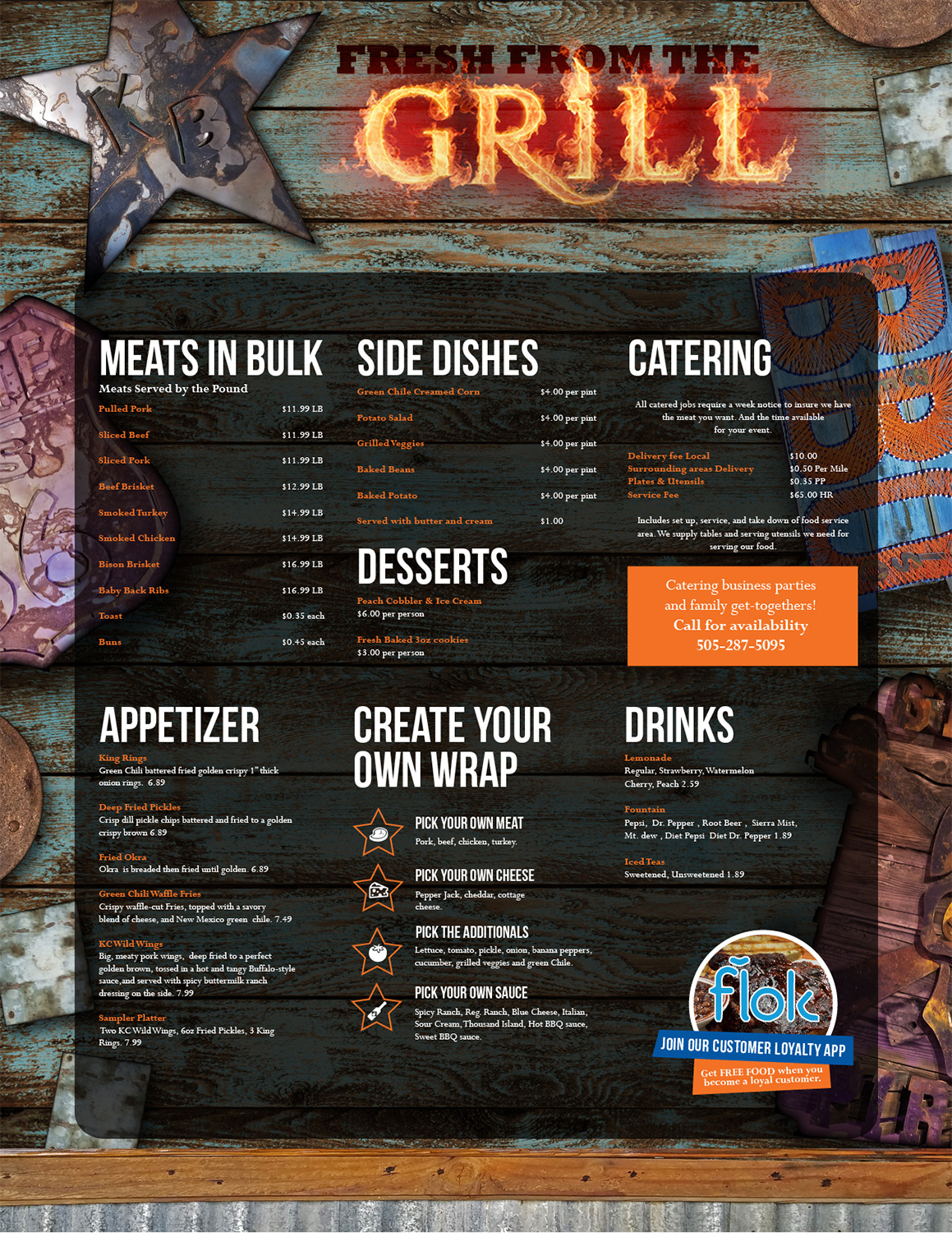 Design de Menu par Nic M Rayce pour KendalBen Barbeque | Design #11301939
