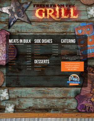 Menu Design by Nic M Rayce for KendalBen Barbeque | Design: #11302062