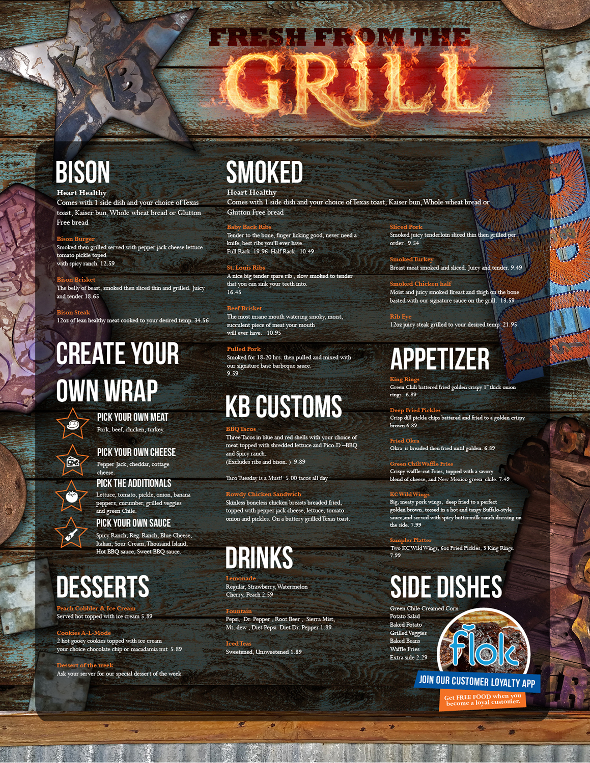 Menu Design by Nic M Rayce for KendalBen Barbeque | Design #11302463