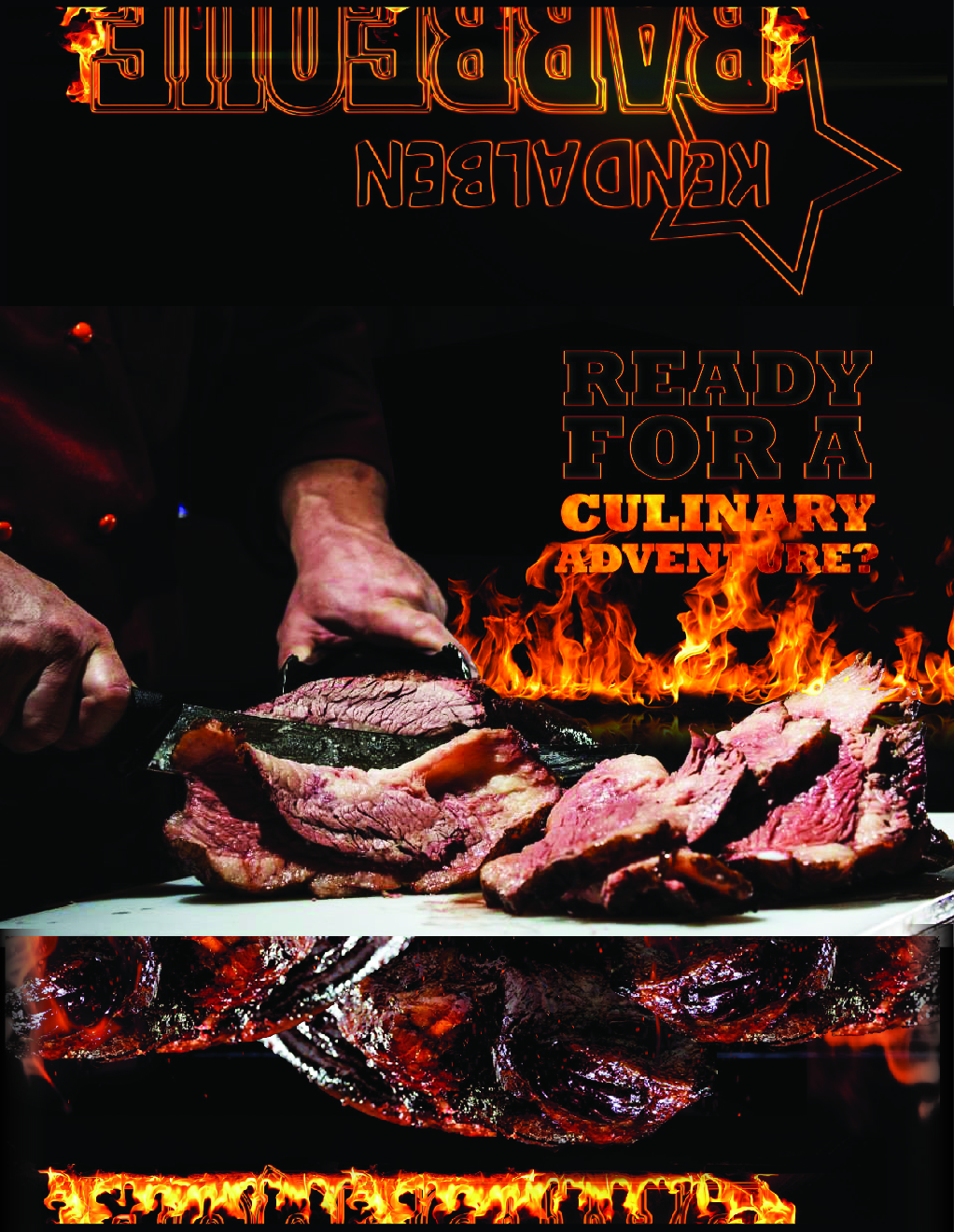 Menu Design by Nic M Rayce for KendalBen Barbeque | Design #11719626