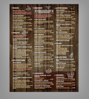 FREE BBQ for life if you win our business with your creative menu design  | Menü-Design von Victor_pro