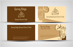 Spring Ridge General Store & Cafe | Visitenkarten-Design von Digital Designer Agency