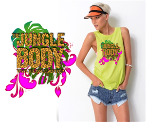 The Jungle Body® Wild/High-Fashion T-Shirt Design | T-shirt Design by Cari Lopez