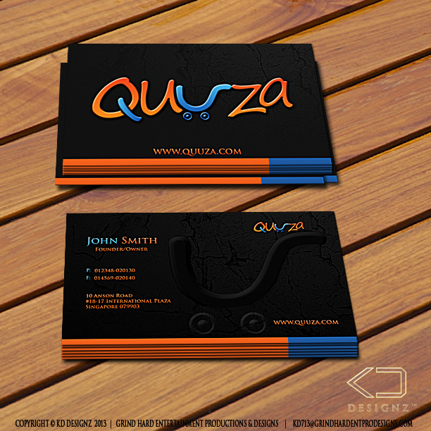 Business Card Design by KD Designz for Quuza Pte Ltd | Design #2296901