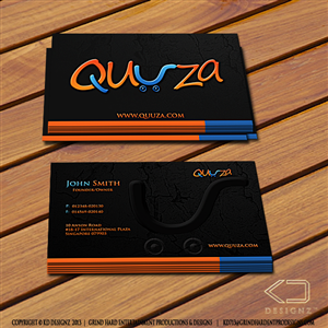 Business Card Design by KD Designz for Quuza Pte Ltd | Design: #2296901