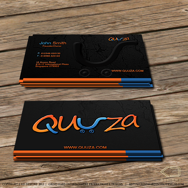 Business Card Design by KD Designz for Quuza Pte Ltd | Design #2298166