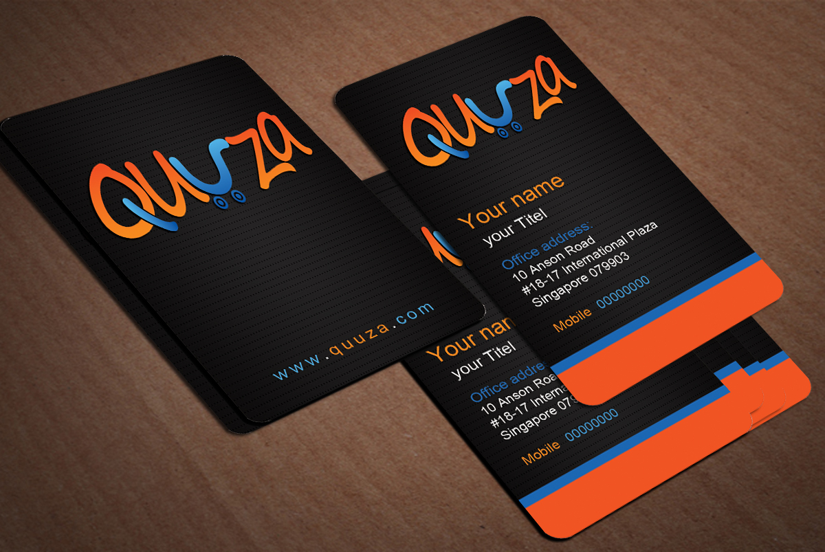 Visitenkarten-Design von Harshan für Quuza Pte Ltd | Design #2295957