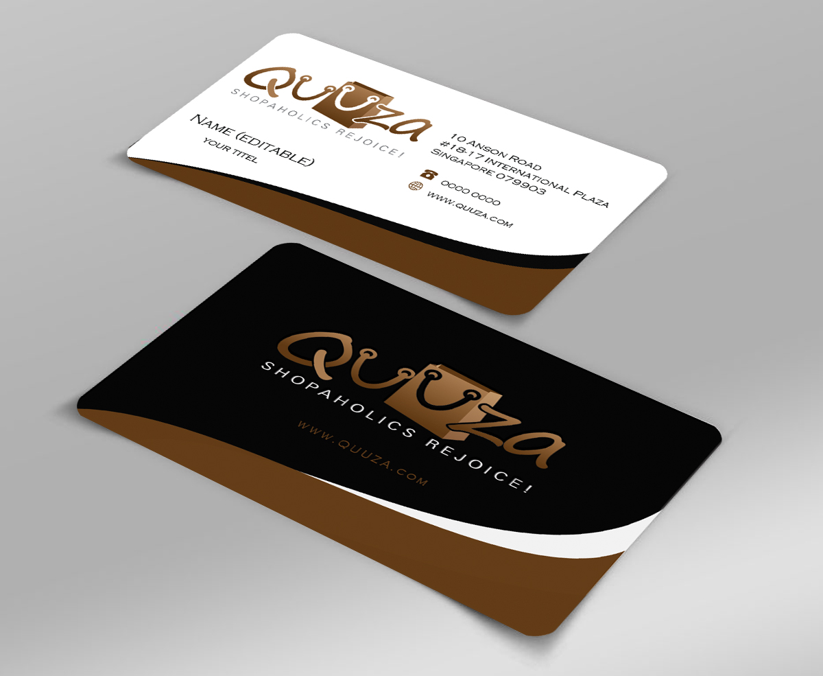 Visitenkarten-Design von Harshan für Quuza Pte Ltd | Design #2333617