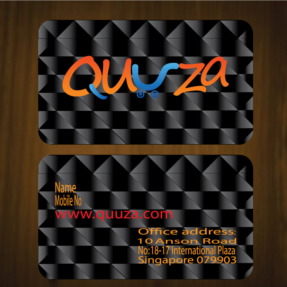 Business Card Design by arrowdesigners for Quuza Pte Ltd | Design #2297480