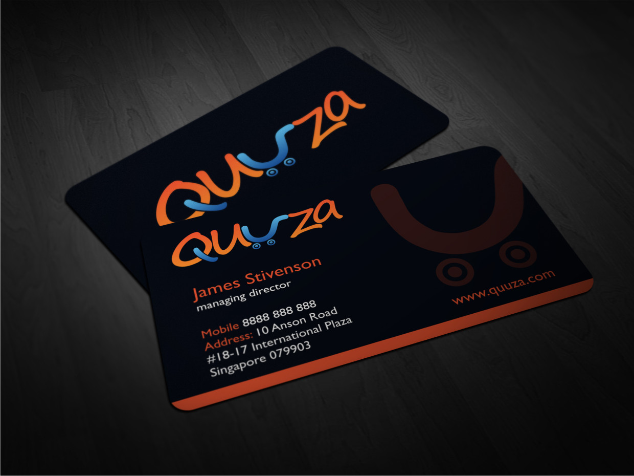 Diseño de Tarjeta de Presentación por Atvento Graphics para Quuza Pte Ltd | Diseño #2297128