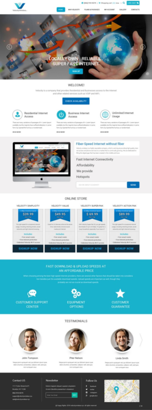 Web Design by pb for velocity  wireless llc | Design: #11148572
