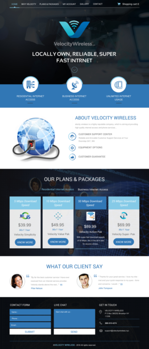 Web Design by rightway for velocity  wireless llc | Design: #11147603
