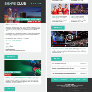 Email Marketing Design by gfxer for Sh8pe Entertainment | Design: #11195420