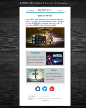 Email Marketing Design by Venkat