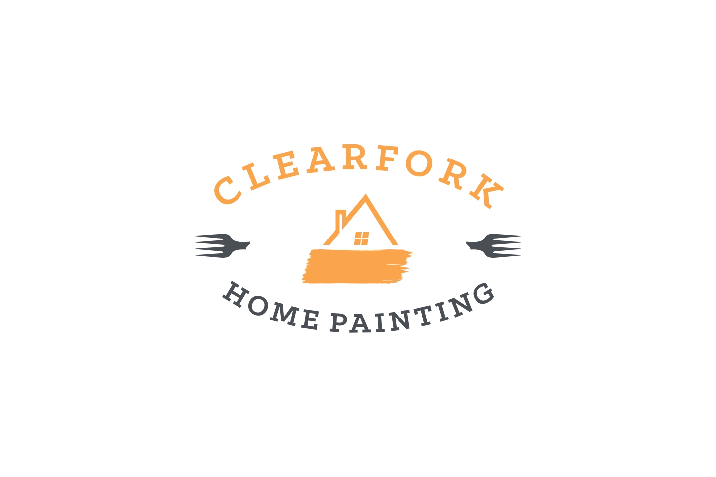 Logo Design by dzoker for Clearfork home painting | Design #11146815