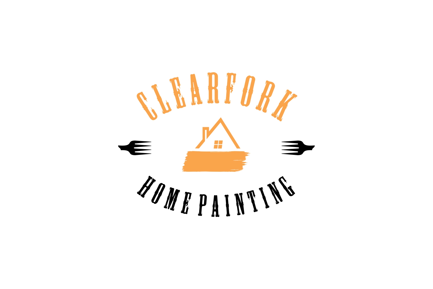 Logo Design by dzoker for Clearfork home painting | Design #11162138