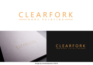 Logo Design by christianpoetoe for Clearfork home painting | Design: #11143498