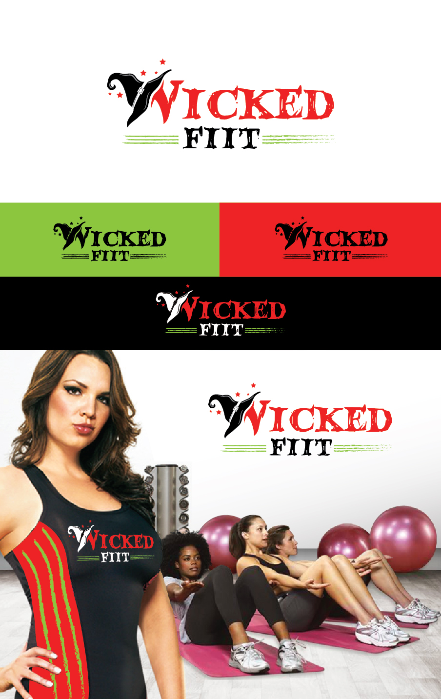 Logo Design by debdesign for Wicked Fiit and No Place Like Home Personal Training | Design #11156681
