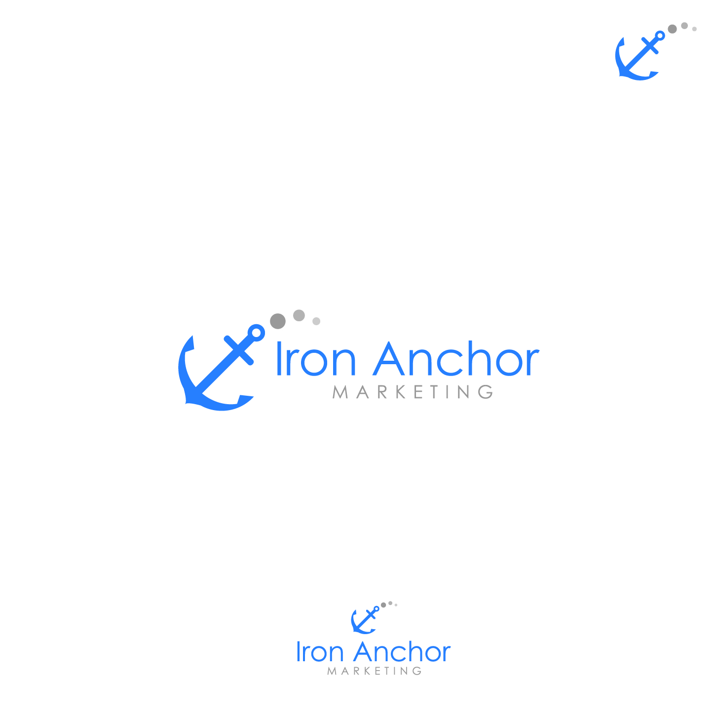 Logo Design by abc. for Iron Anchor Marketing | Design #11163424