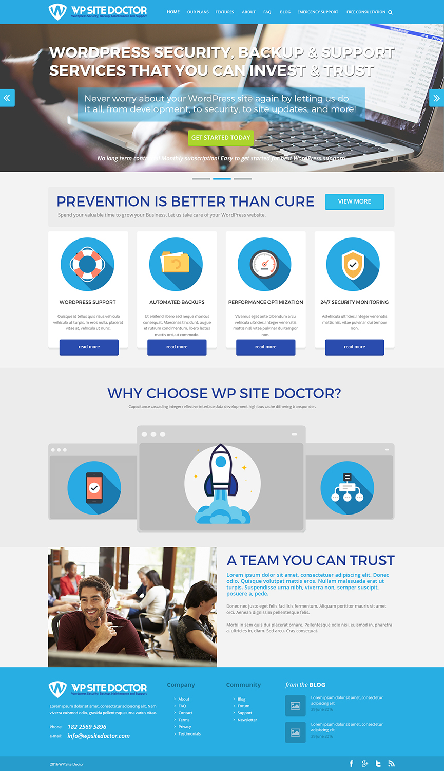Wordpress Design by Rich Palmer for 3MHZ Solutions | Design #11352268