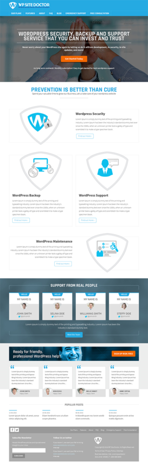 Wordpress Design by RupalTechno for 3MHZ Solutions | Design: #11371949