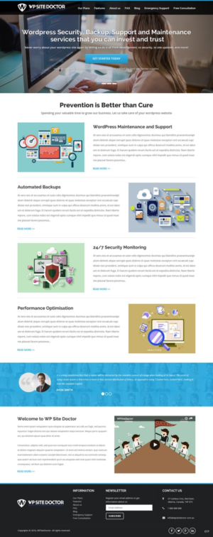 Wordpress Design by pb for 3MHZ Solutions | Design: #11344455