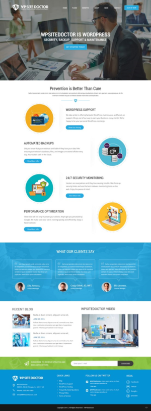 Wordpress Design by pb for 3MHZ Solutions | Design: #11344456