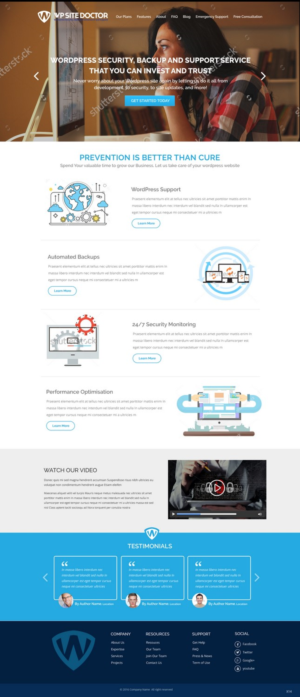 Wordpress Design by pb for 3MHZ Solutions | Design: #11344457